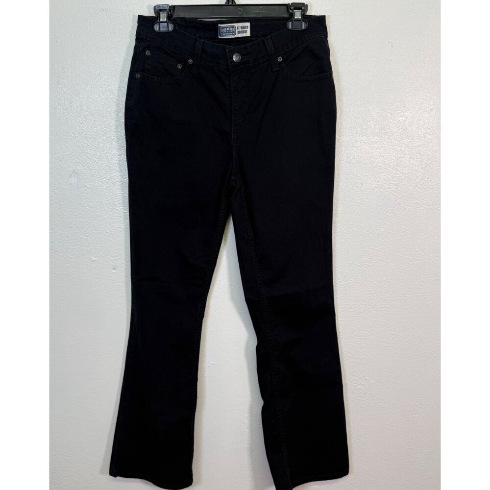 Levi Signature Women's Jeans At Waist Bootcut Sz 10 Black Western Country Work
